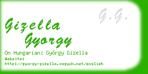 gizella gyorgy business card